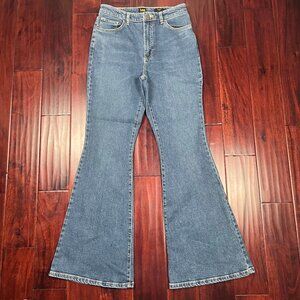 Lee High Rise Flare Jeans Woman Size 30